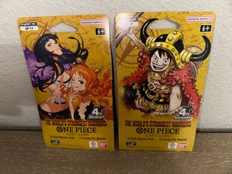 Bandai One Piece booster packs lot of 2 worlds strongest warriors