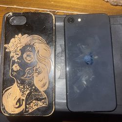 iPhone 8 Clean Black Front Cracked