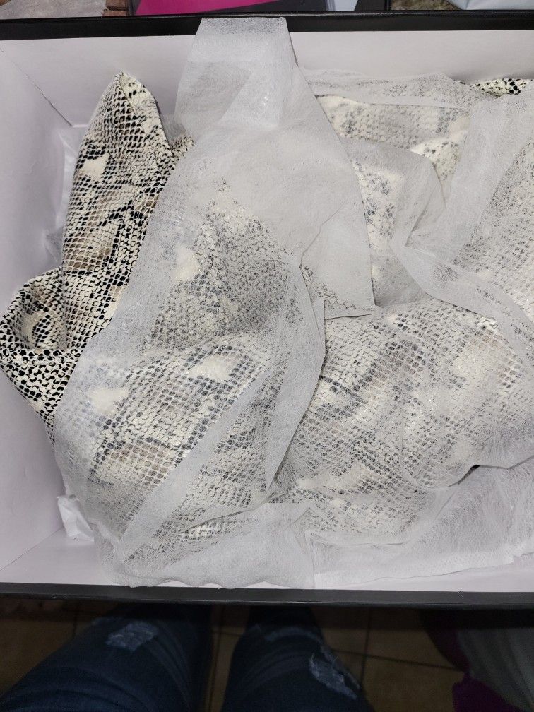 Thigh High Snake Skin Boots