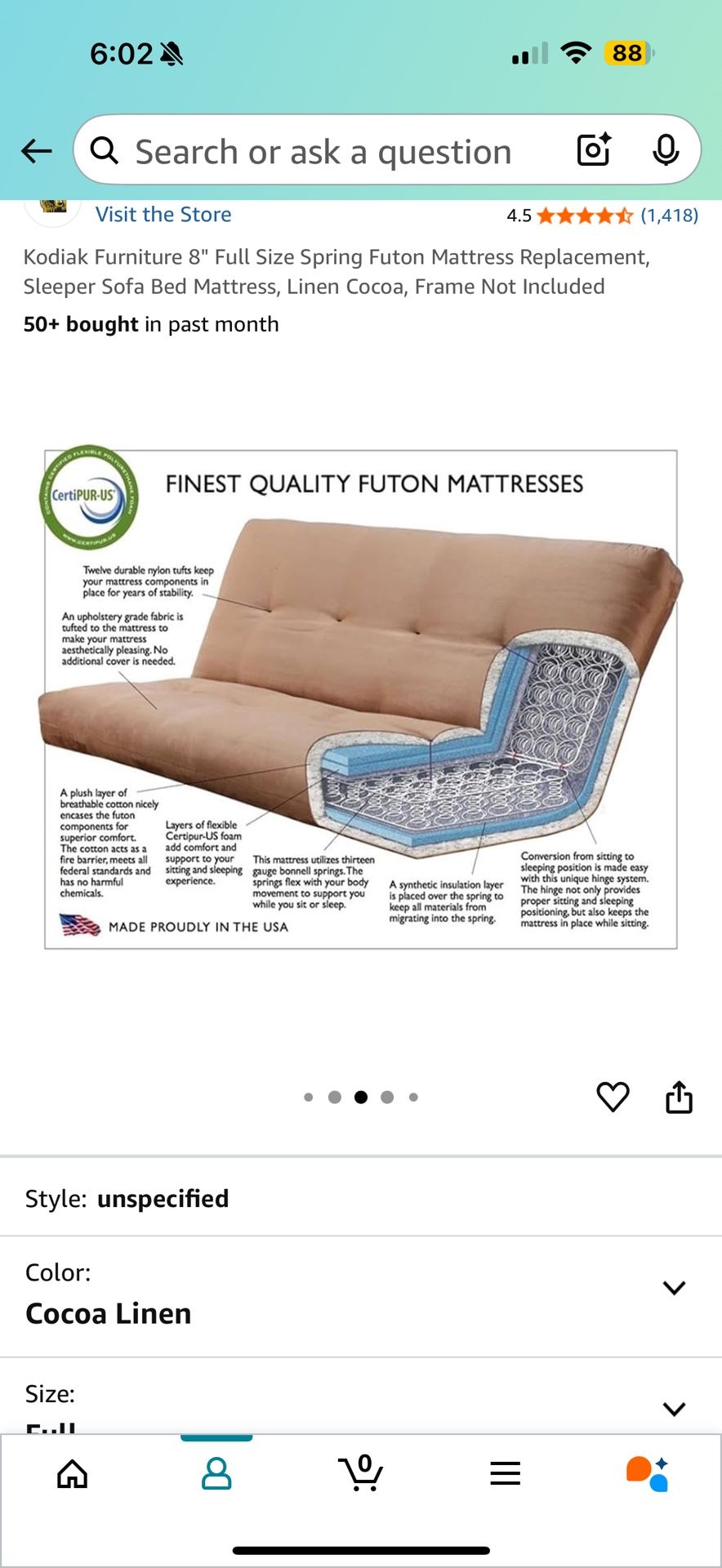 BRAND NEW!! Futon Mattress (full)
