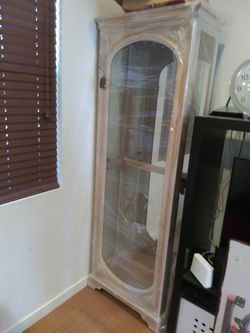 Real Wood China Hutch Glass Shelves