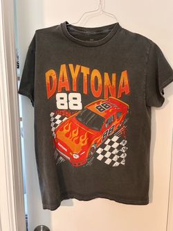 Daytona 88 T-shirt Men S Gray Graphic Print Logo 100% Cotton.#49074