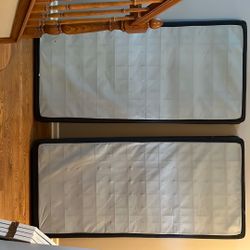 King Size Box Spring and  Metal Frame 