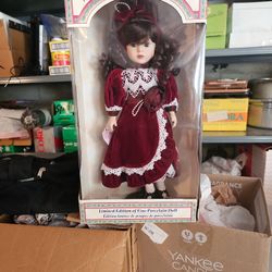 Limited edition find porcelain doll..