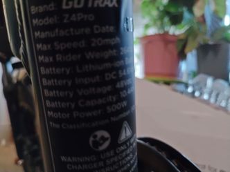 Gotrax Z4 Pro Folding Electric Bike – 500W Motor, Fat Tires, Great Conditiom