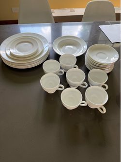 Wedgwood White China Plates & Cups