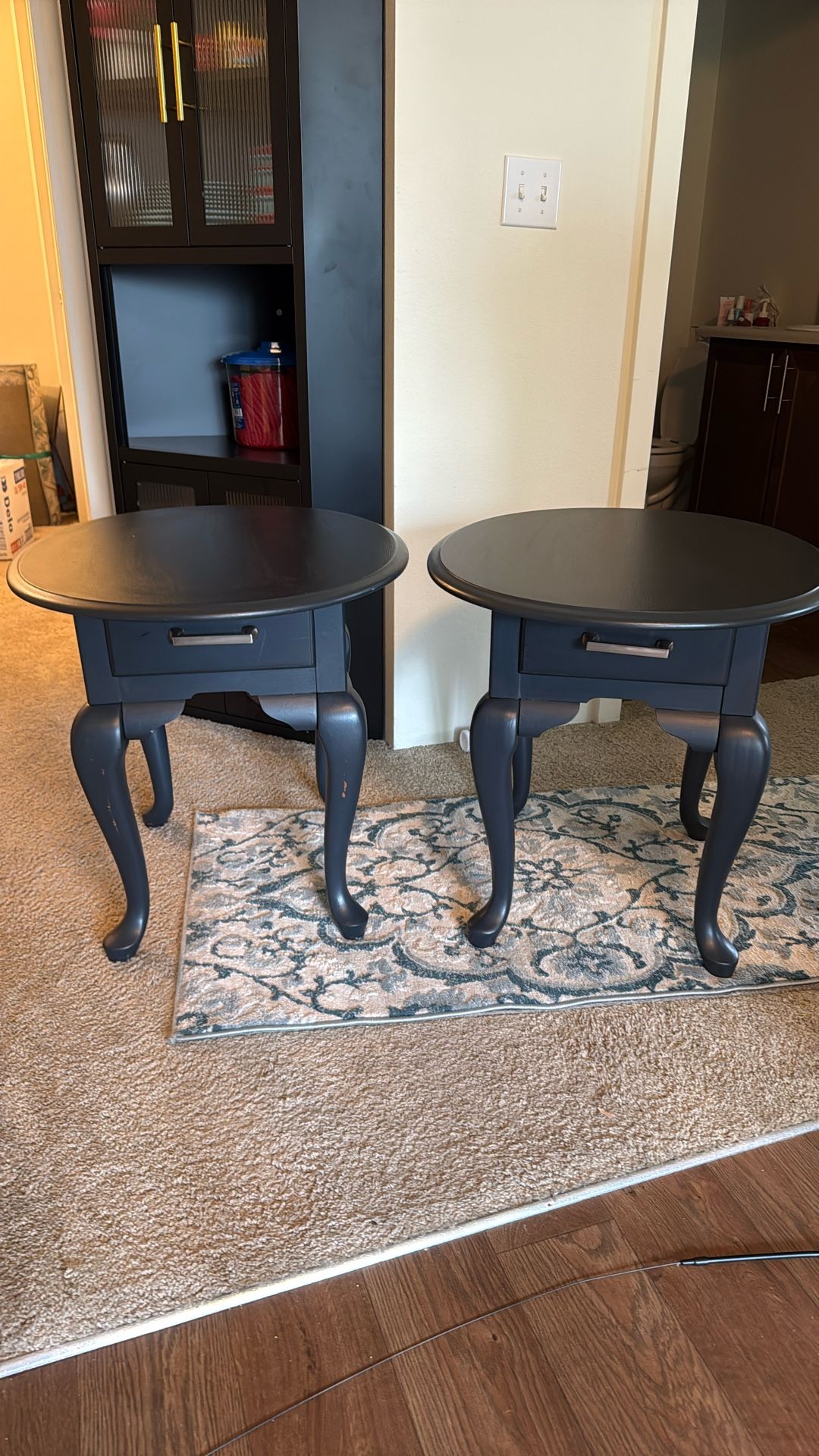 Broyhill Midnight Blue End/Bedside Tables
