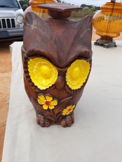 Owl cookie jar