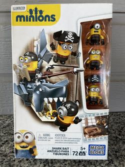 Mega Bloks Minions Shark Bait with 3-Buildable Figures 72pcs