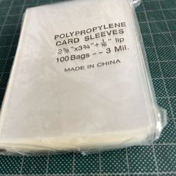 Plastic Trading Card Sleeves New