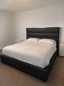 King Size Bed Frame with Headboard | Mattress Not Included