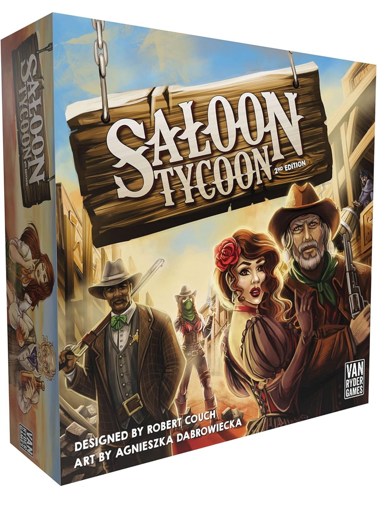 Saloon Tycoon - New (Sealed) – A Board Game 2-4 Players – for Family 40-80 Minutes of Gameplay – Kids and Adult