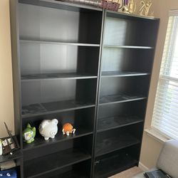 One Black Tall IKEA Billy bookshelf