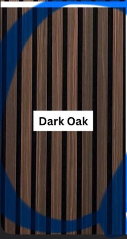 Dark oat wood-look foam panel