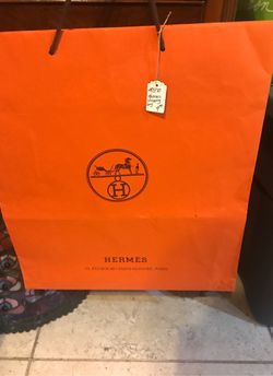 Hermès paper shopping bag large