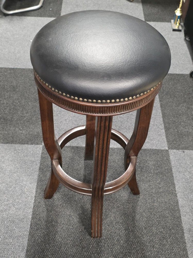 Leather Barstool 30" Tall Bar Stool