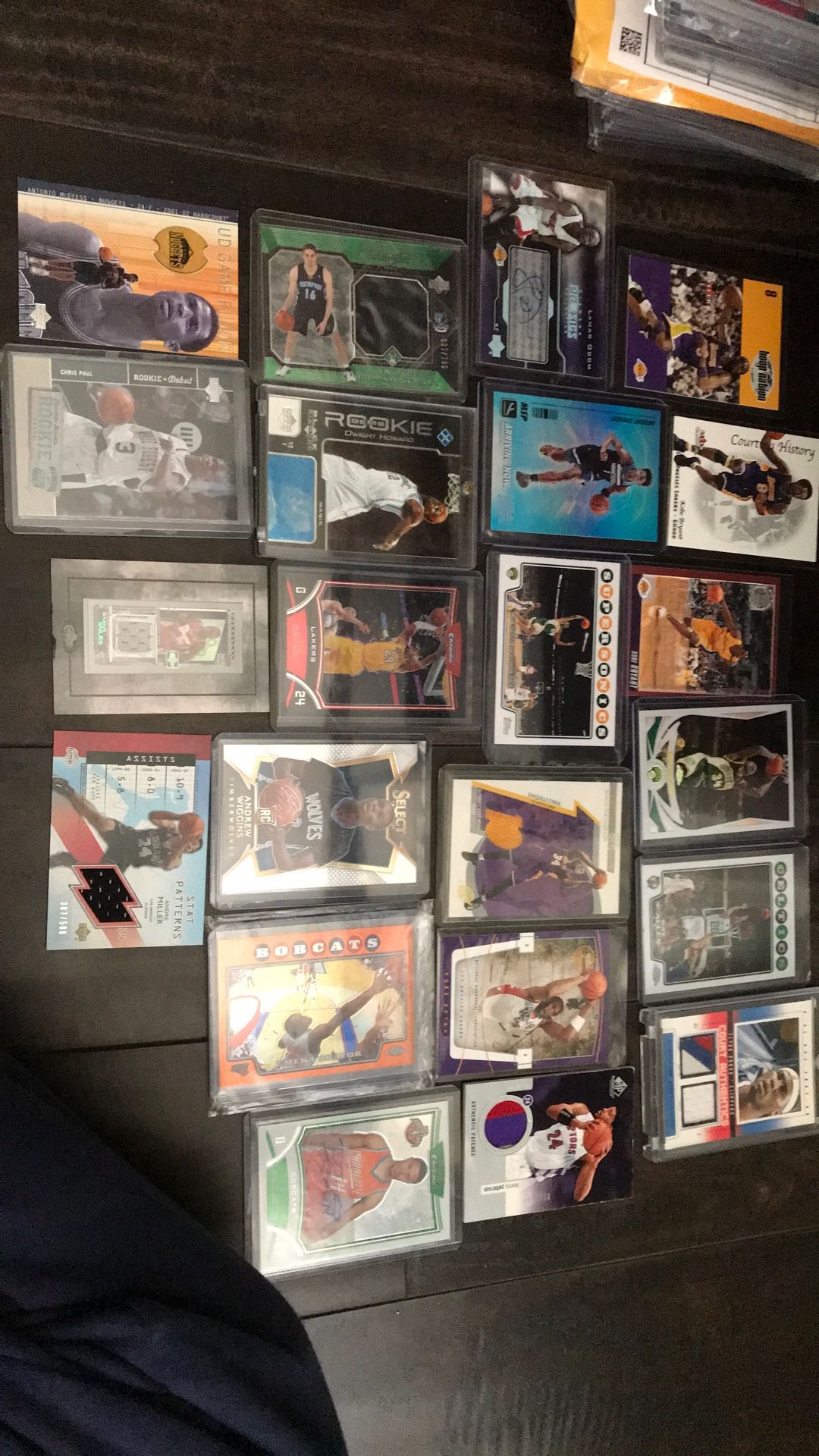 Basketball Cards Lot Kobe Anthony Edwards