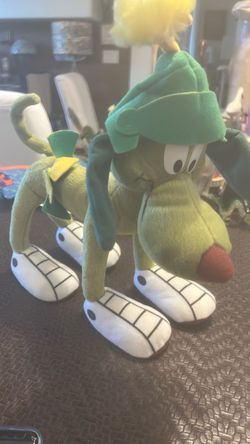 1997 Looney Tunes K-9 Dog Applause Bendable Stuffed Plush Marvin the Martian