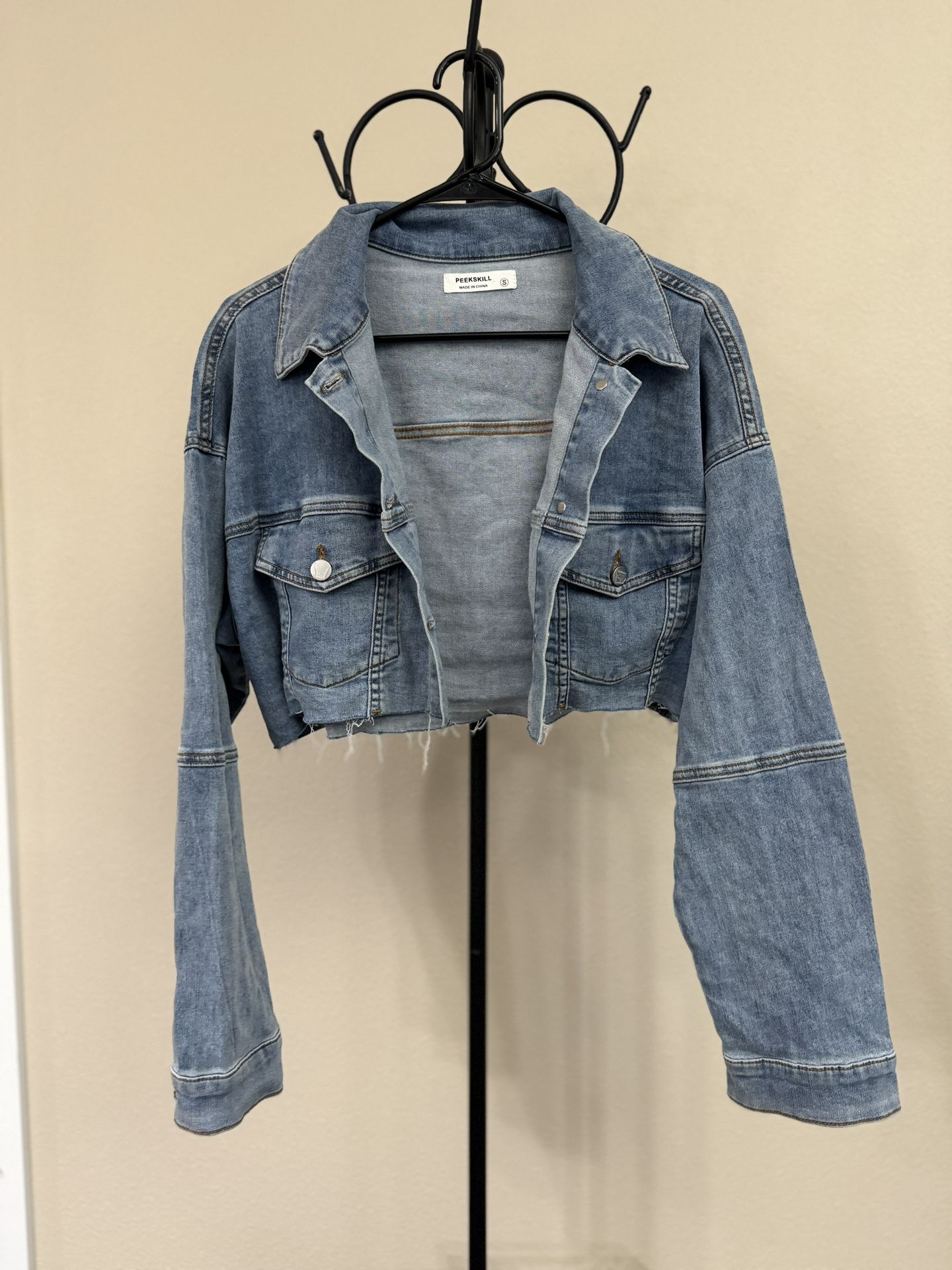 Crop Jean Jacket Peekskill Size Small