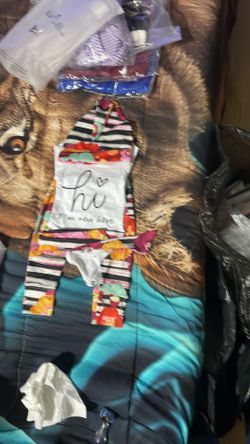 Baby girl outfit and hat