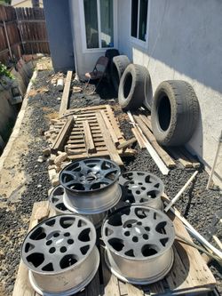 Rims Set & Spare, Tires Included If Want Them. 