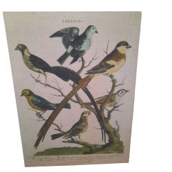 Art Large ART Bunting Birds Linen Tapestry Large Emberiza