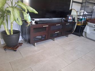 Nice 65" T.V. stand expresso color
