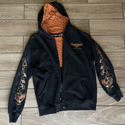 vintage harley davidson zip up