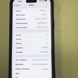 Apple iPhone 15 Plus 128gb T-Mobile 