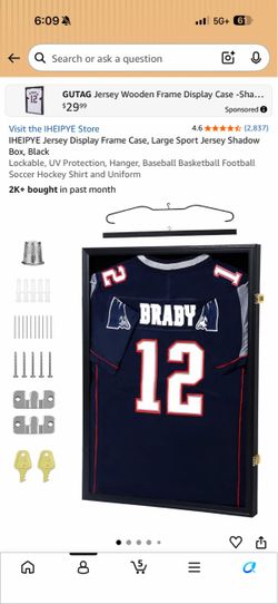 Jersey Display Shadow Box