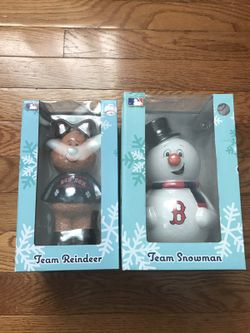 Boston Red Sox Christmas gnomes