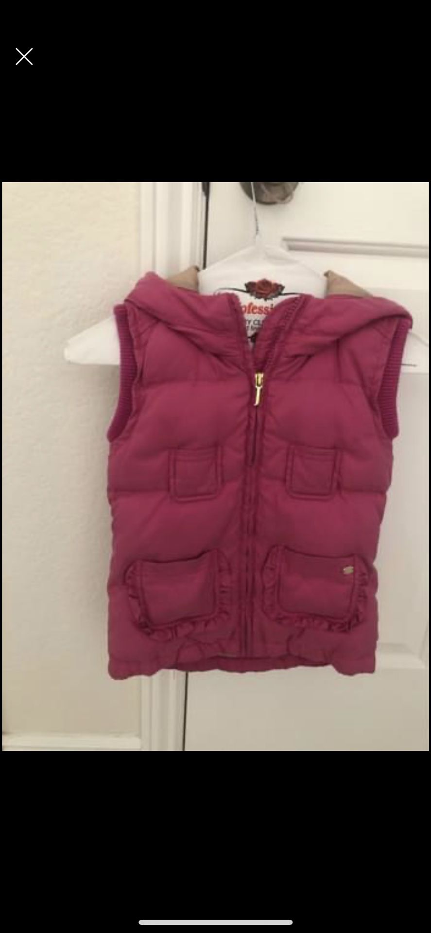 Girls Juicy Couture Puffer Vest Size 6