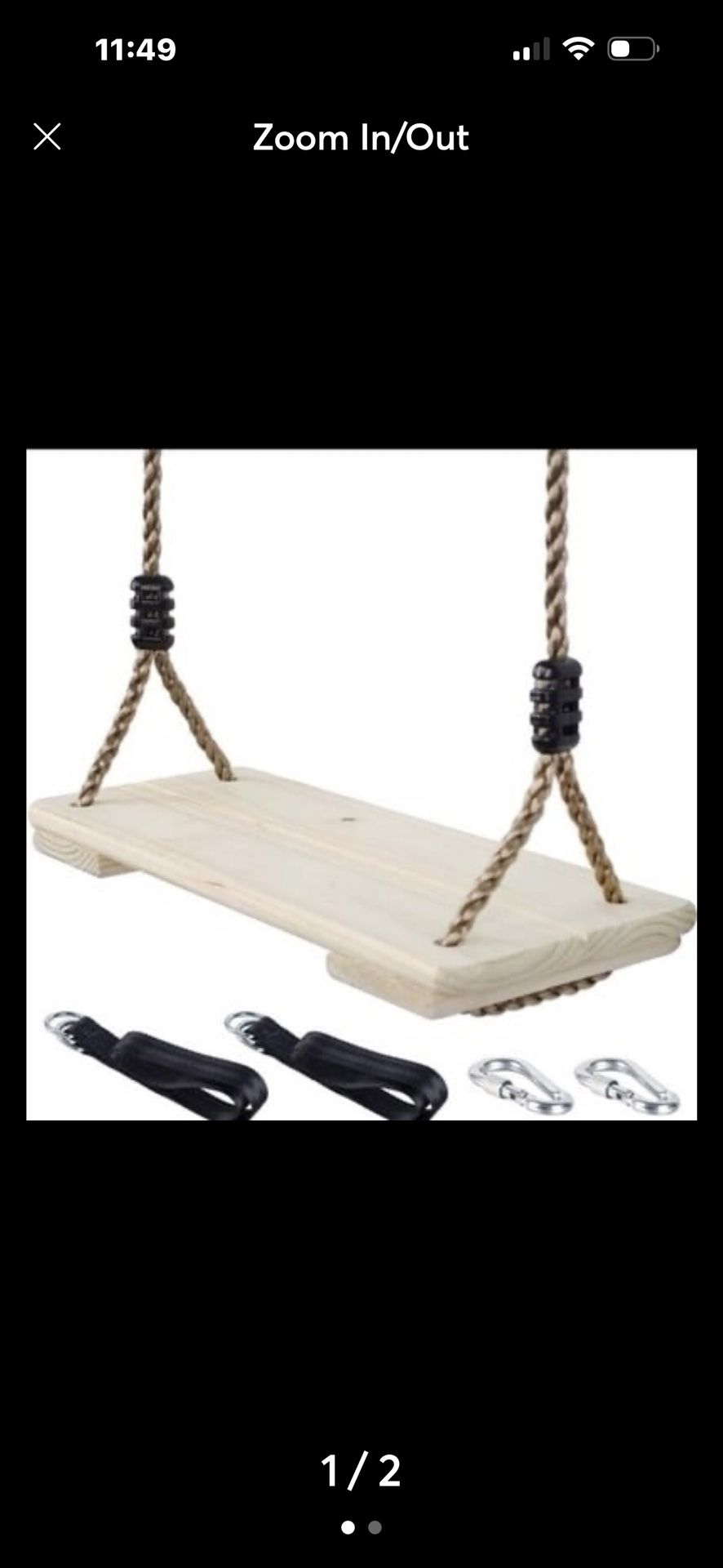 Wooden Swing Seat
