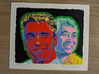Yamagata/Schwarzenegger  Serigraph