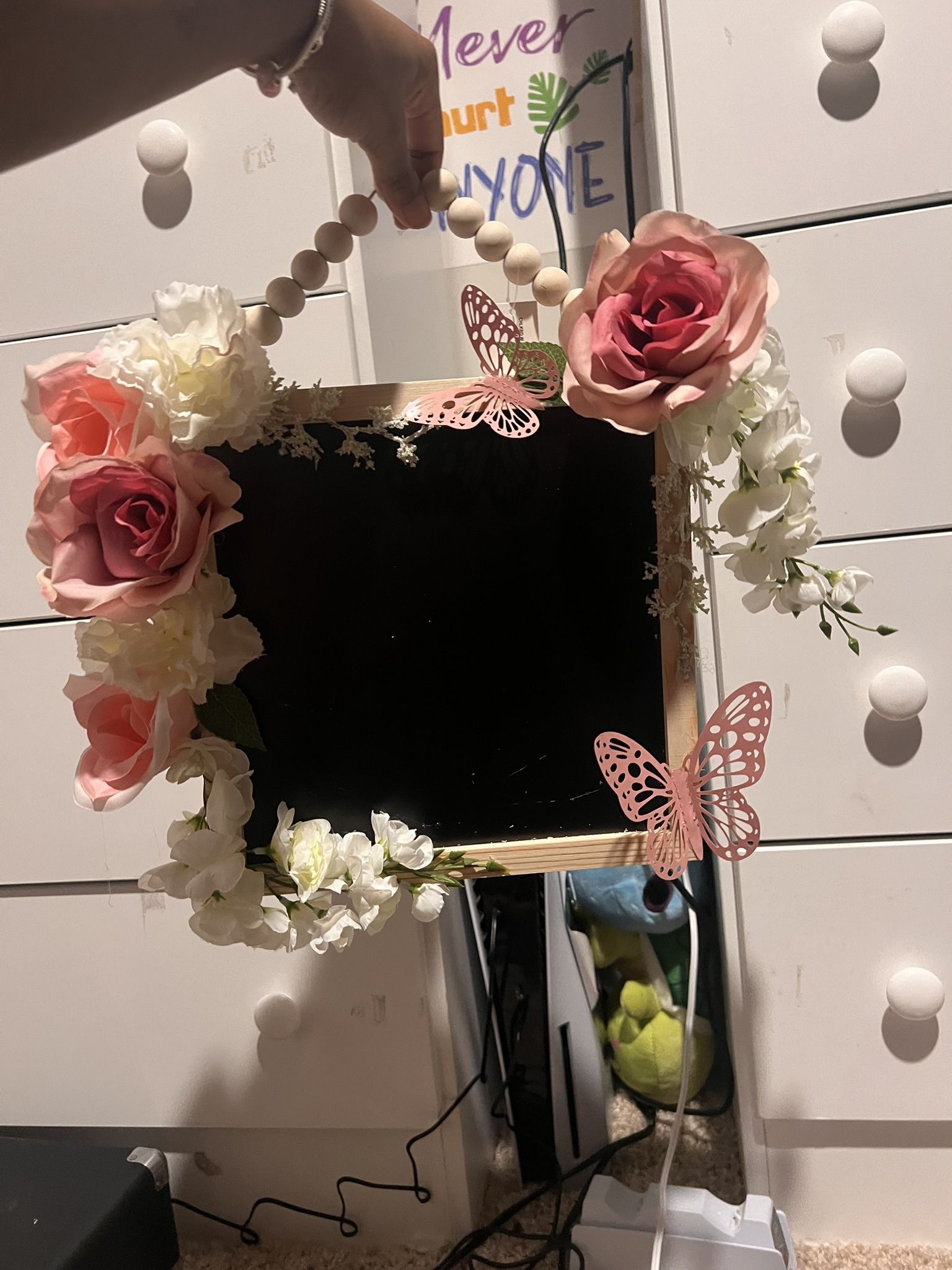 Flower Chalk Board