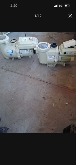 Pentair 3 HP Intelliflo3 VSF, and 2.6 HP Whisperflo VST