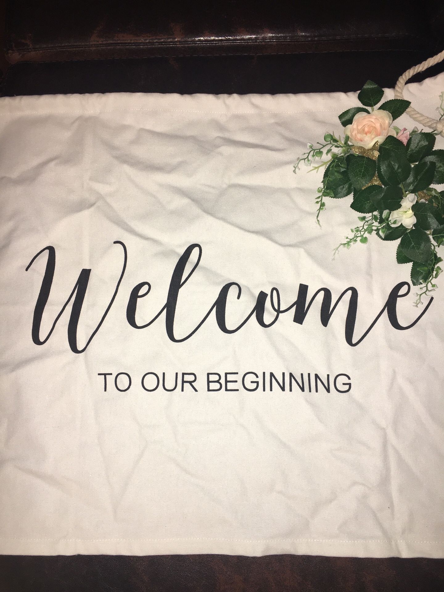 Rustic Wedding Welcome Sign