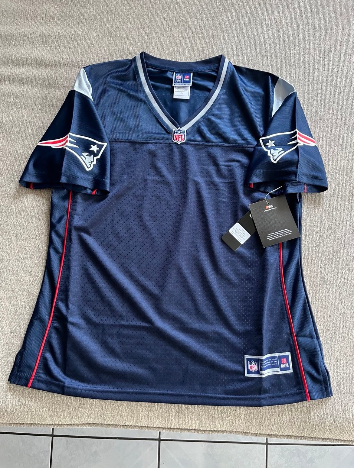 New England Patriots Pro Line Women's Team Jersey Blank New NWT Sz L