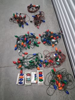 Vintage outdoor Christmas lights
