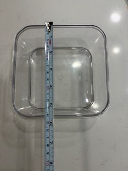 5.5x5.5x3 inch Durable Clear Food Pan Dish