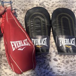 Everlast Speed bag And Mits