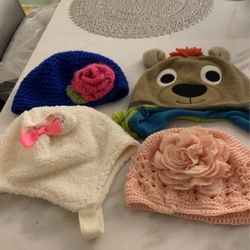 4 Girls Hats For 2 Yr Old Girl