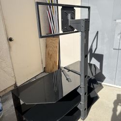 Glass Corner tv Console