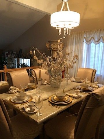 8 piece Dining set 6 Chairs, table and China Cabinet