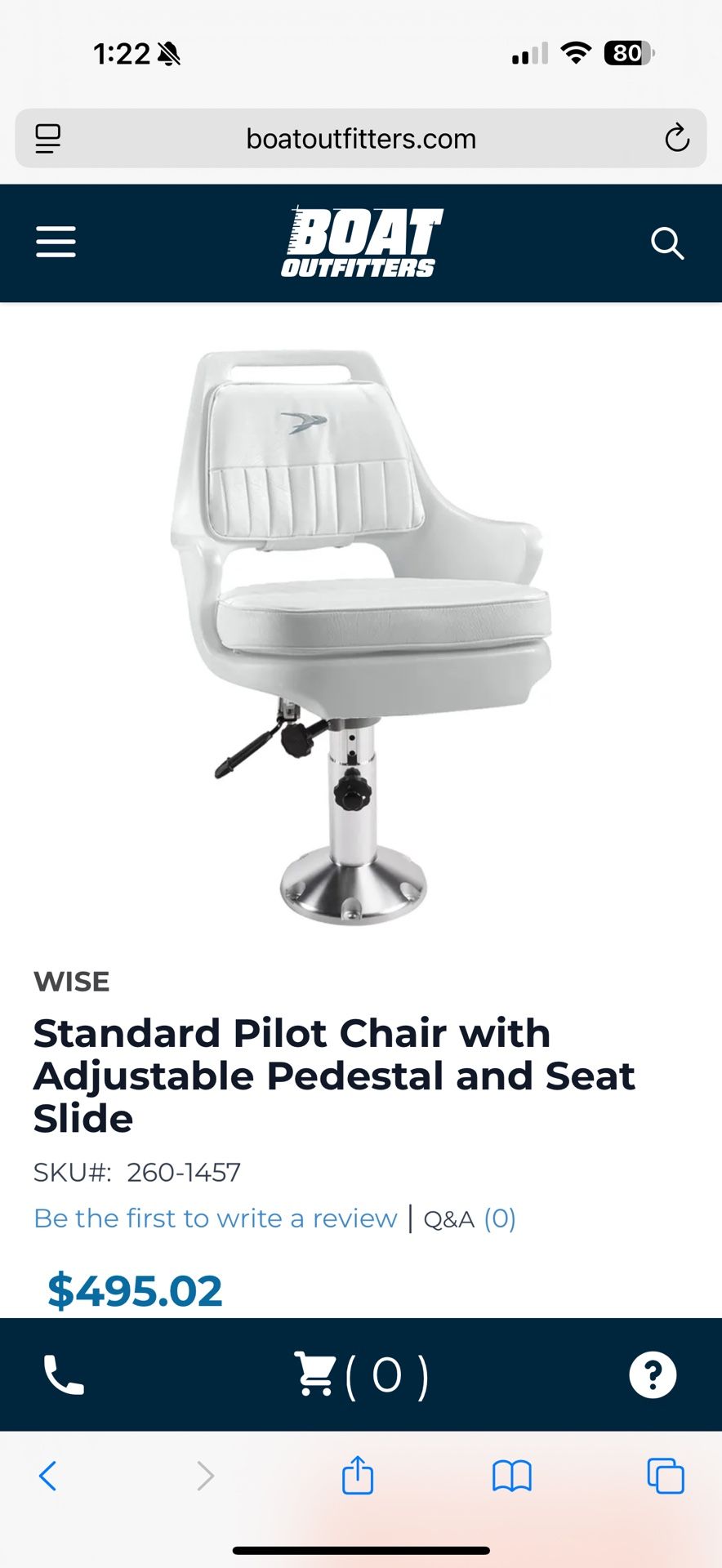 Marine Boat Pilot Seat 