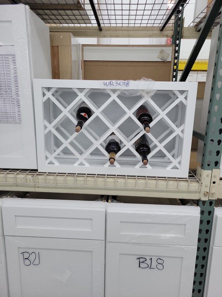Kitchen Cabinet Wine Rack 30"
