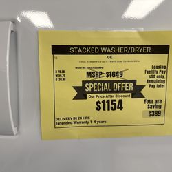 Stackable Washer &Dryer