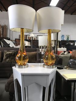 2 lamps vintage