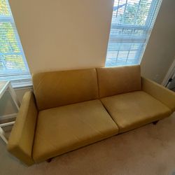 Golden yellow sofa