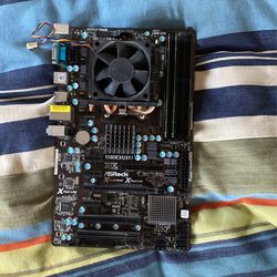 Motherboard ASROCK 970DE3/U3S3 With CPU and RAM